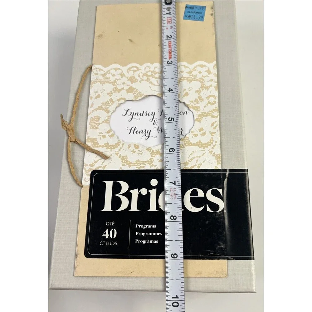 Wedding Program Kit - Print Your Own - Brand NEW - 40 Qty in Box